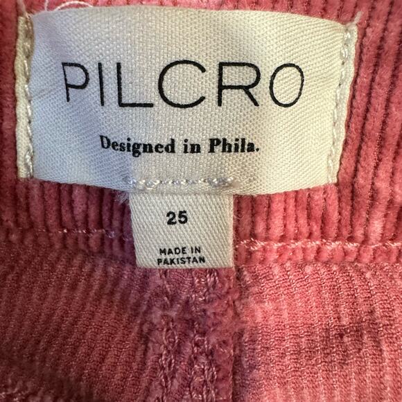 Pilcro NWT Women's The YAYA Mid-Rise Corduroy Crop Flare Jeans Size 25 $148 - Picture 9 of 13
